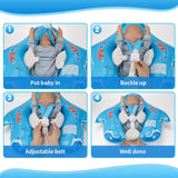 Swimbobo Baby Swimming Ring Lying Ring Children's Swimming Ring Armpit Ring Sunscreen Shade Shark - V.I.P Digital Presence