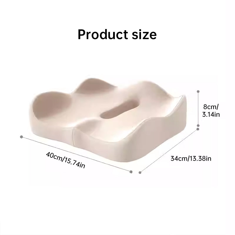 Memory foam car seat cushion. Ergonomic support. Relieves back/coccyx pain. Universal fit. - V.I.P Digital Presence