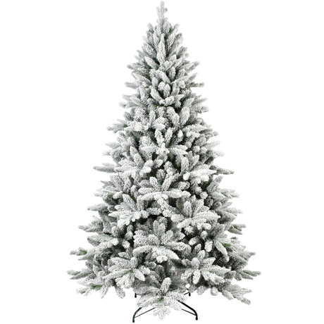 7FT PE&PVC Flocked Christmas tree - V.I.P Digital Presence