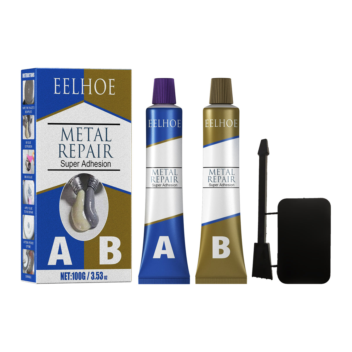 AbCasting Adhesive High Temperature Resistant Welding Adhesive For Metal Castings Crack Repair Agent Leak-Blocking Waterproof Electric Welding - V.I.P Digital Presence