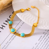 Turquoise Titanium Steel Bracelet - V.I.P Digital Presence