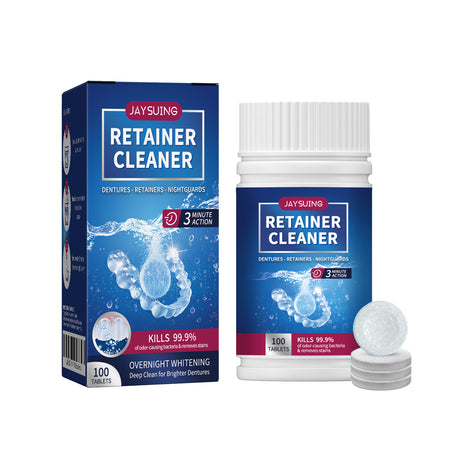 Denture Cleaning Tablet, White Denture Fresh Breath Oral Care Cleaning Tablet - V.I.P Digital Presence