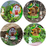 Fairy tale Door and Window Set Decoration Creative Resin Outdoor Garden Door and Window Decoration - V.I.P Digital Presence