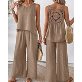 Fashionable Solid Color Back Hollow Lace Set - V.I.P Digital Presence