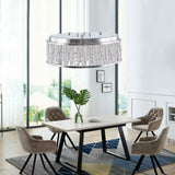 Modern Crystal Pendant 18.9-inch Aluminum+Iron Circular Ceiling Light Embedded Ceiling Fixture - V.I.P Digital Presence