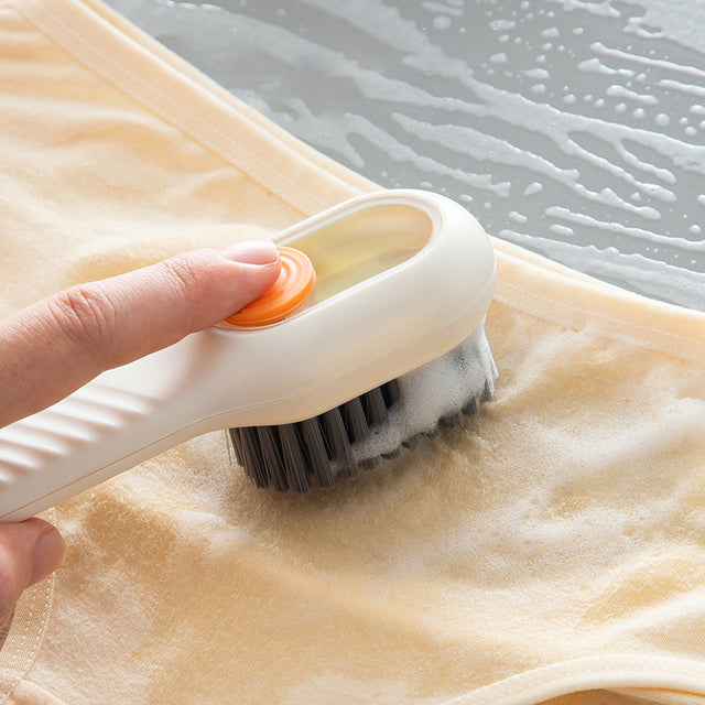 Multi Functional Shoe Brush Press Type Automatic Liquid Detergent Brush - V.I.P Digital Presence