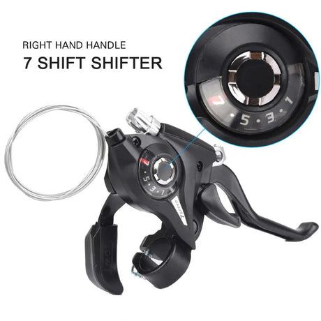 Bike Derailleurs 3x7 21 Speed Switch MTB Bicycle Shifter Levers Brake with Shift Cable Cycling Disc Handle for Bike Trekking - V.I.P Digital Presence