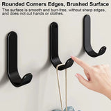 12Pcs Self Adhesive Hooks Heavy Duty Stainless Steel Wall Hooks Waterproof Sticky Hooks Bathroom Hang Towels Keys Coat Bags - V.I.P Digital Presence