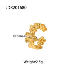 European and American Fashion INS Style Flower Ring Open Ring - V.I.P Digital Presence