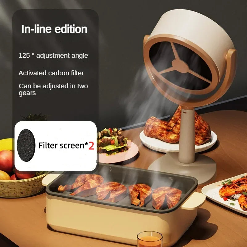 USB Desktop Range Hoods Portable Exhaust Fan Small Kitchen Hood Extractor Barbecue Large Suction Cooker Hood - V.I.P Digital Presence