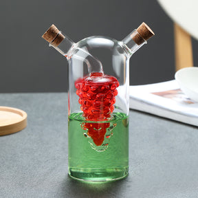 Kitchen Storage Sealed Bottles, Double-layer 2-in-1 Glass Bottles, Oil, Vinegar, Sauce, Seasoning Bottles, Kitchen Tools - V.I.P Digital Presence