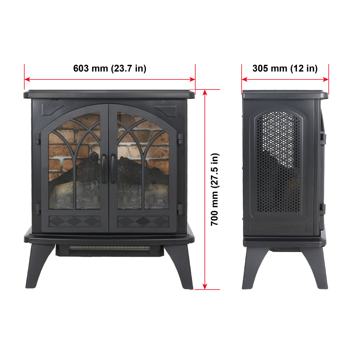 24 inch 3D Infrared Electric Stove with remote control - V.I.P Digital Presence
