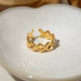 Stainless Steel Cutout Open Ring - V.I.P Digital Presence