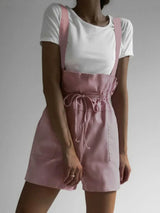 Drawstring Wide Strap Overalls with Pockets - V.I.P Digital Presence