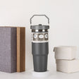 20oz30ozPortable Car Cup Stainless Steel Cup Travel Sports Water Bottle With Handle Cover Coffee Tumbler Cup - V.I.P Digital Presence