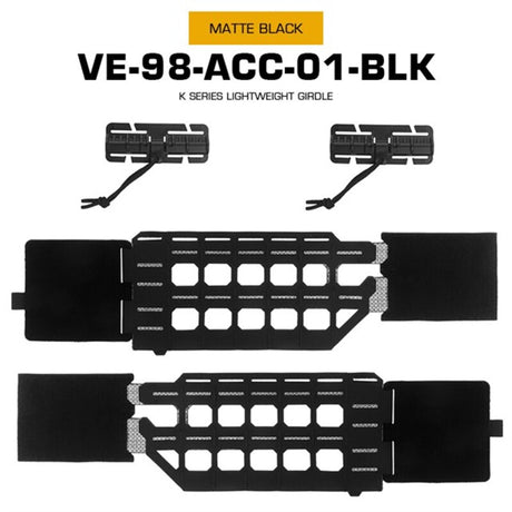 KZ Hunting Vest - Plate Carrier in Low Profile MOLLE, Quick Release, K Zero Style with Belt for Airsoft. - V.I.P Digital Presence