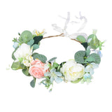 Forest style headband simulation, starry sky, eucalyptus flower wreath, bride's wedding dress, photography, headpiece, headband - V.I.P Digital Presence