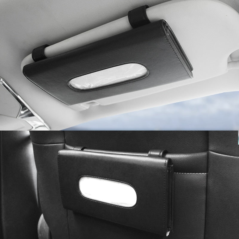 1 Pcs Car Tissue Box Towel Sets Car Sun Visor Tissue Box Holder Auto Interior Storage Decoration for BMW Car Accessories - V.I.P Digital Presence