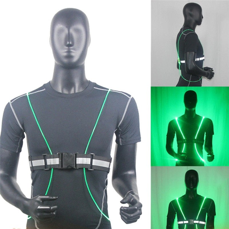 360 Reflective LED Flash Driving Vest High Visibility Night Running Cycling Riding Outdoor Activities Light Up Safety Bike Vest - V.I.P Digital Presence