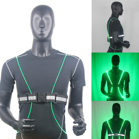 360 Reflective LED Flash Driving Vest High Visibility Night Running Cycling Riding Outdoor Activities Light Up Safety Bike Vest - V.I.P Digital Presence