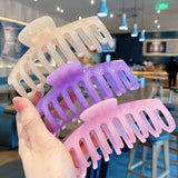 1PC Korean Solid Large Hair Claws Elegant Acrylic Hairpins Barrette Crab Hair Clips Headwear for Women Girls Hair Accessories - V.I.P Digital Presence