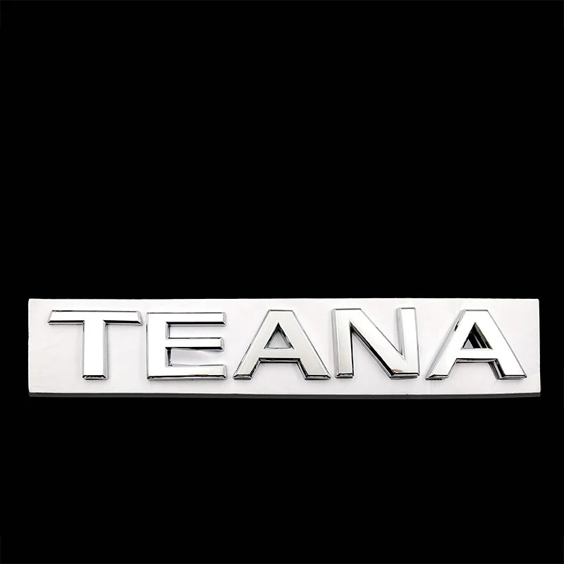 For  NISSAN  Teana  Auto Logos  Duke's rear tail logo  TEANA font  230JK-V6 English Standard  Letter labeling - V.I.P Digital Presence