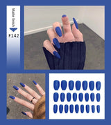 Nail Art Fake Nails Stiletto Tips Clear Press on Long False with Glue Coffin Stick Display Full Cover Artificial Designs Matte - V.I.P Digital Presence
