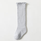 Spring And Summer Children's Socks In The Tube Loose Mouth Fungus Edge Combed Cotton Girls Baby Socks Long Tube Over The Knee Baby Socks - V.I.P Digital Presence
