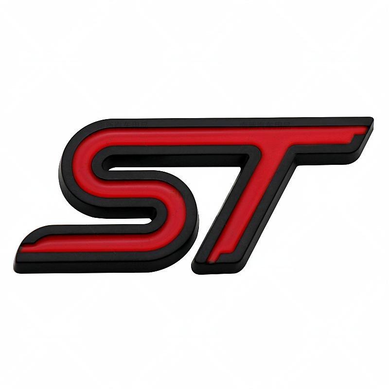 3D metal car stickers, ST badges, badges, decals, Ford Focus 2, 3, Mondeo, FI.C. Kuga, Mk1, Mk2, Mk3, Mk7 front grille decoratio - V.I.P Digital Presence