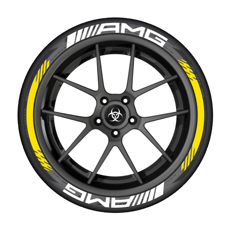 AMG car tire sticker rubber 3D three-dimensional integrated tire decoration car tire sticker - V.I.P Digital Presence