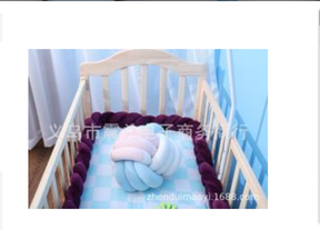 100cmBaby Bumper Bed Braid Knot Pillow Cushion Bumper for Infant Kids Crib Protector Cot Bumper Room Decor Anti-collision Bumper - V.I.P Digital Presence