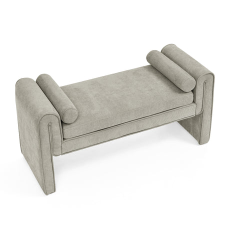 Bedroom storage stool, linen storage stool, large storage space, 50.39 inches - V.I.P Digital Presence