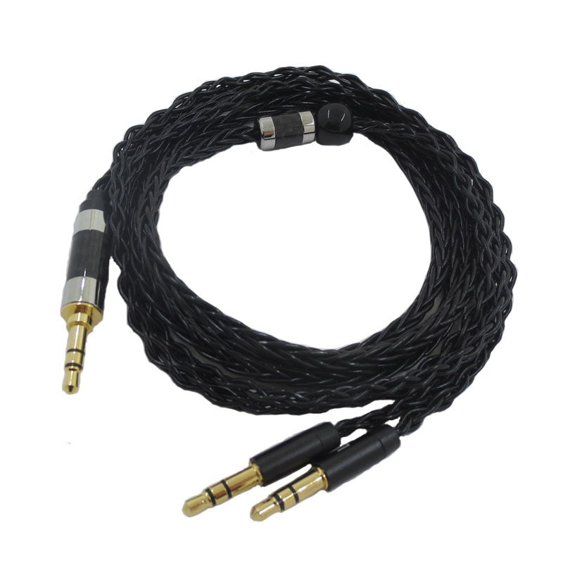 Suitable for Tianlong AH-D7100 7200 D600 HIFIMAN dual 3.5mm silver plated balanced headphone cable - V.I.P Digital Presence