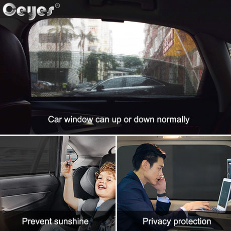 Ceyes 2pcs Car Styling Accessories Sun Shade Auto UV Protect Curtain Side Window Sunshade Mesh Sun Visor Protection Window Films - V.I.P Digital Presence
