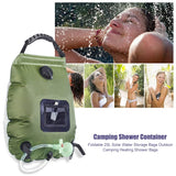 Ducha portátil de 20L que absorbe el calor del sol Bolsas de almacenamiento de agua Camping al aire libre Senderismo Ducha con calefacción Bolsas de baño Bolsas de ducha con calefacción