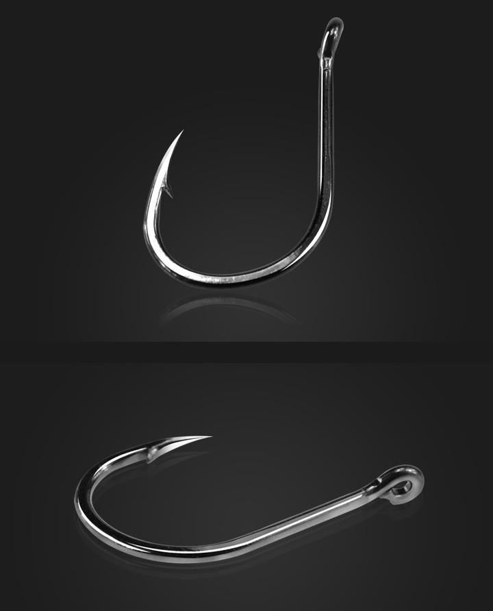 Rompin 50Pcs/box Size #2-15 High Carbon Steel Circle Owner Fishing Hooks - V.I.P Digital Presence