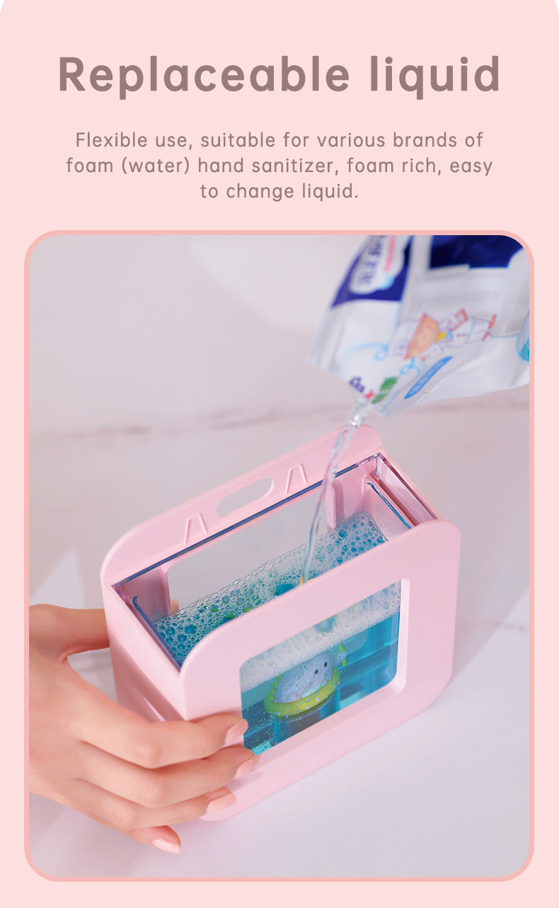 Cute Cat Rechargeable Touchless Automatic Soap Dispenser 400ml Kids foam Soap Dispenser with Night Light - V.I.P Digital Presence