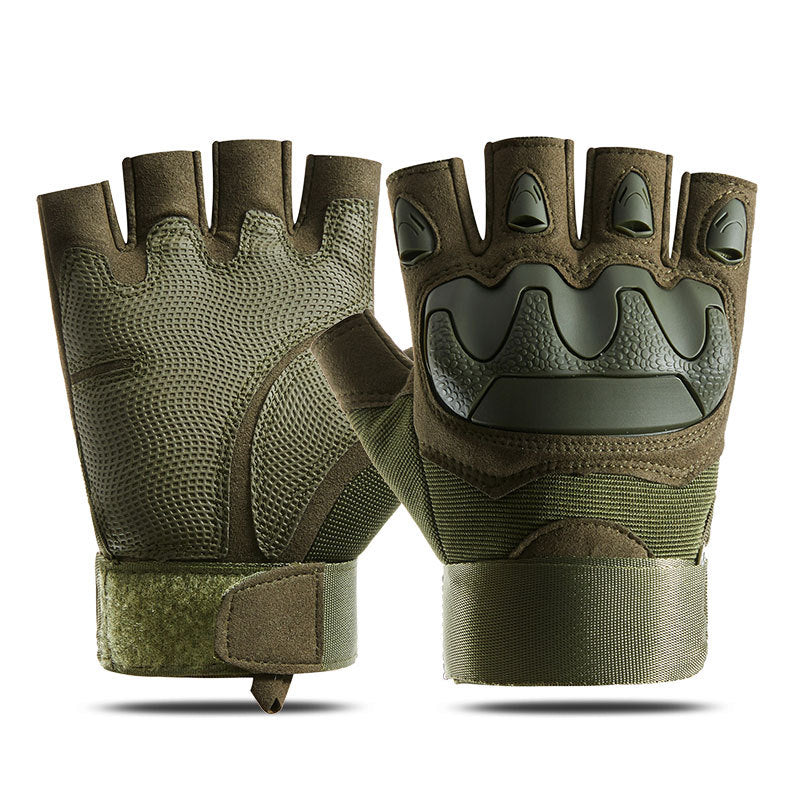 Tactical half-finger gloves men's soft shell protective microfiber special forces military fans sports cycling outdoor - V.I.P Digital Presence