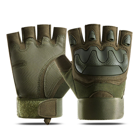 Tactical half-finger gloves men's soft shell protective microfiber special forces military fans sports cycling outdoor - V.I.P Digital Presence
