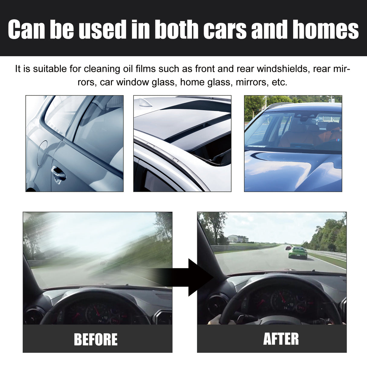 Powerful Cleaning Glass Oil Film Remover, Front Windshield Oil Remover Cleaner Is A Powerful Stain Cleaner For Windows - V.I.P Digital Presence