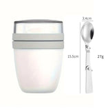Portable Yogurt Cereal Cups with Lids. Ideal for Overnight Oats, DIY Salads & Parfaits. Great for Breakfast or Lunch - V.I.P Digital Presence