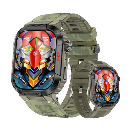 Three proof outdoor sports watch IP68 waterproof Bluetooth call health monitoring low-power TK25 smart watch - V.I.P Digital Presence