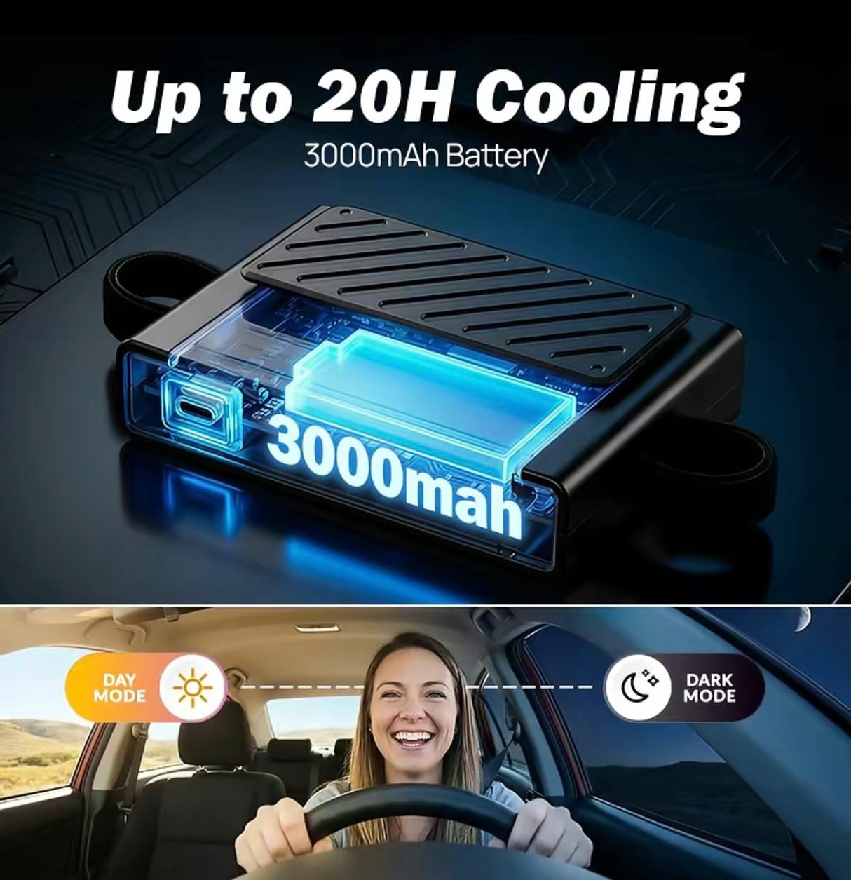 CoolDrive USB Car Fan