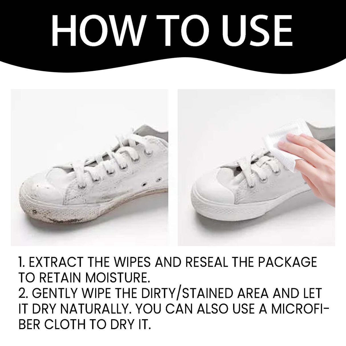 Shoe Wipes, Leather Shoes Sneakers Wallet Leather Sofa Multi-Purpose No-Wash Decontamination Cleaning Wipes - V.I.P Digital Presence