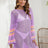 Openwork Contrast Long Sleeve Cover-Up - V.I.P Digital Presence