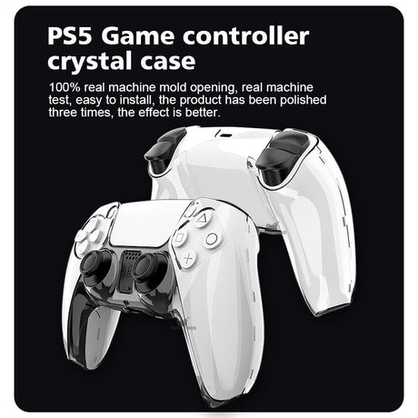 PS5 Gaming Controller Crystal Case PC Transparent Split Controller Protective Case PS5 Controller Protective Crystal Hard Case - V.I.P Digital Presence