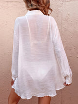 Pocketed Dropped Shoulder Cover Up - V.I.P Digital Presence