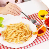 Creative plastic snack spoon with versatile bowl plate seasoning dish salad dressing box for kitchen use - V.I.P Digital Presence