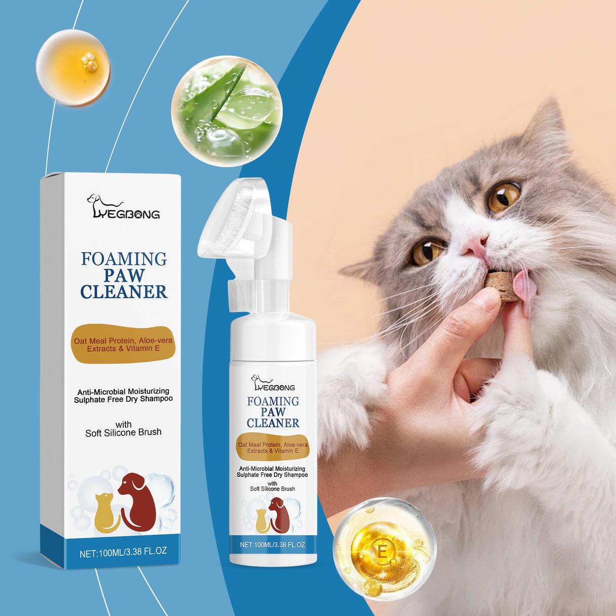 Pet Paw Cleaner Deep Wash Feet For Dogs And Cats Soles And Pads Care Foam - V.I.P Digital Presence