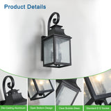 Large Outdoor Wall Lamps With Glass - V.I.P Digital Presence